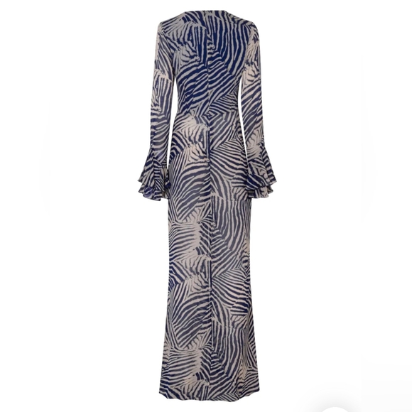 Rat & Boa Thalia Coverup/Dress & Matching Head Scarf - Navy/Cream - Picture 4 of 11